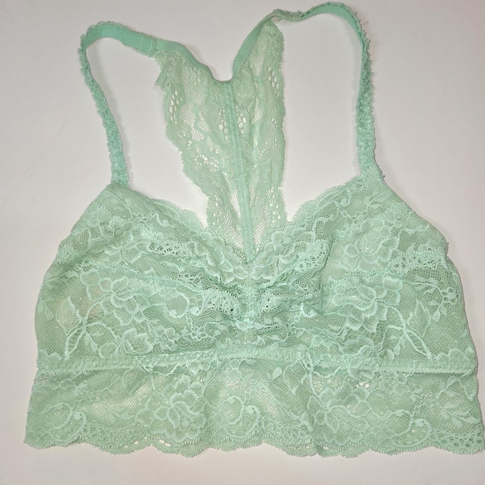 Victoria's Secret Mint Lace Bralette